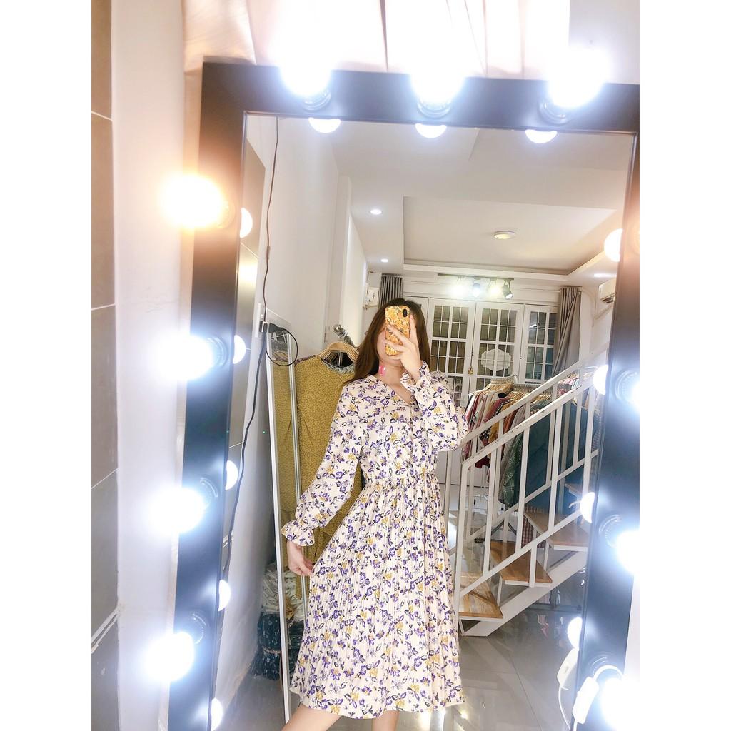 Đầm hoa xếp ly tùng