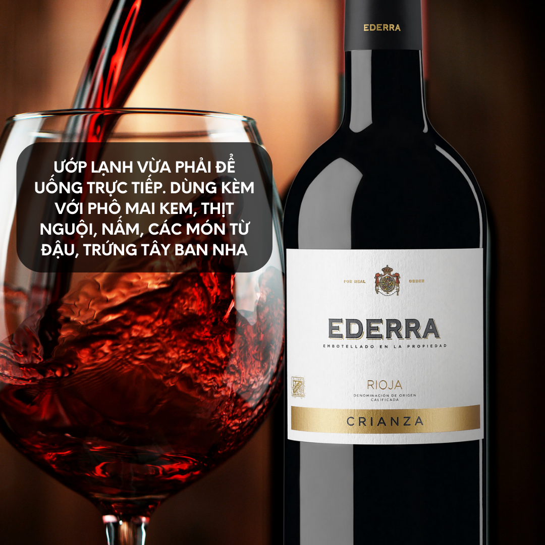 Rượu Vang đỏ Tây Ban Nha Ederra Crianza 12.5% - 14.5%