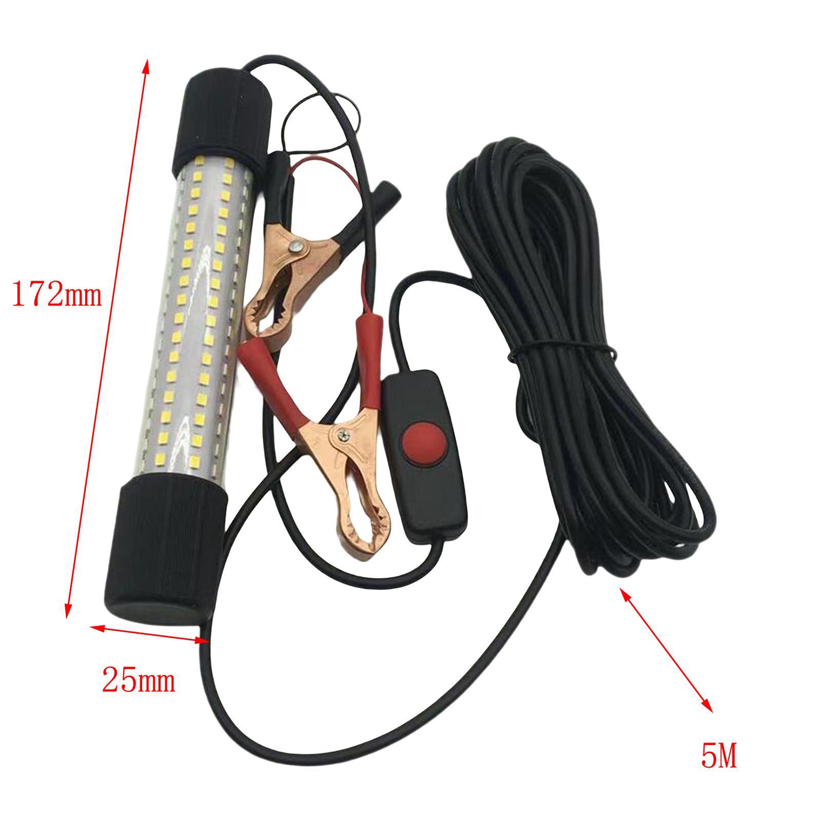 Aluminum LED Submersible Fishing Light Underwater Lamp Night Fishing