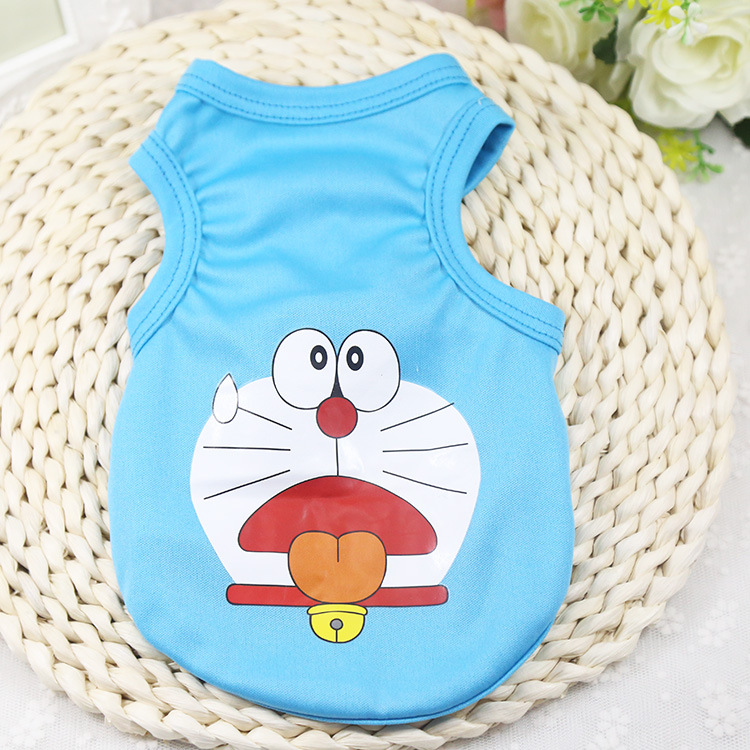 Áo ba lỗ mùa hè in hình cute dành cho thú cưng - Giao màu ngẫu nhiên