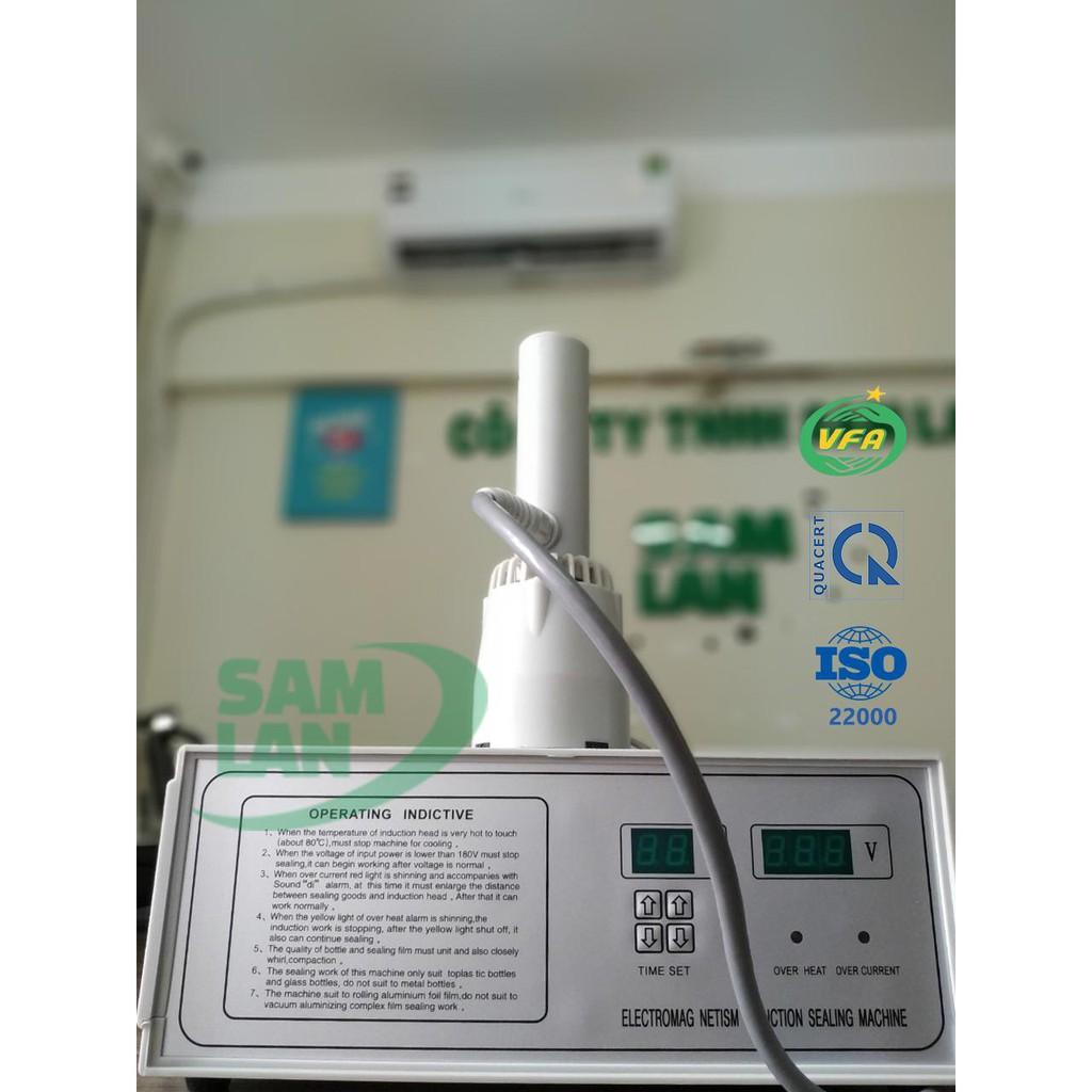 Máy dán màng seal nhôm thủ công 500B cho chai nắp nhọn