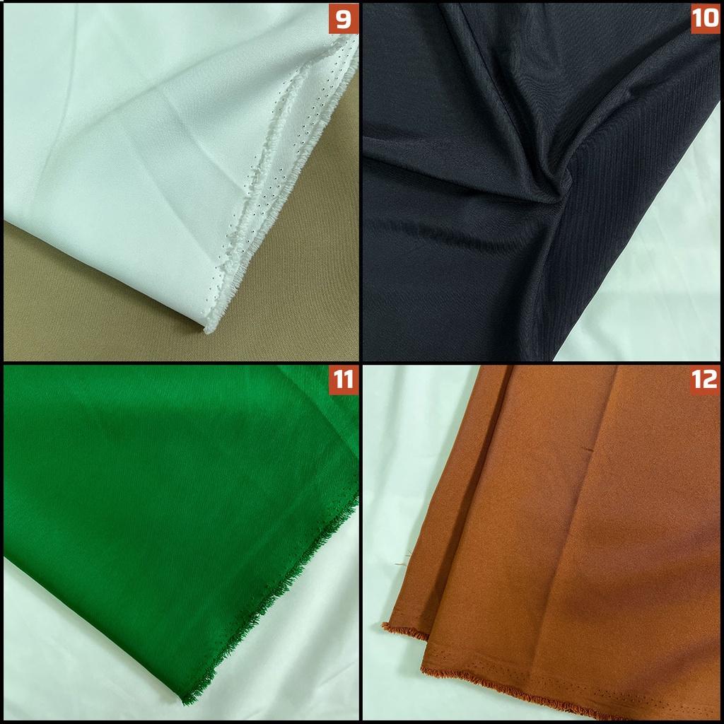 Vải Cotton lạnh may đầm váy, quần tây ống suông và vest blazer, mềm mịn ít giãn vải trơn nhiều màu khổ 1m50 Phượng Thúy