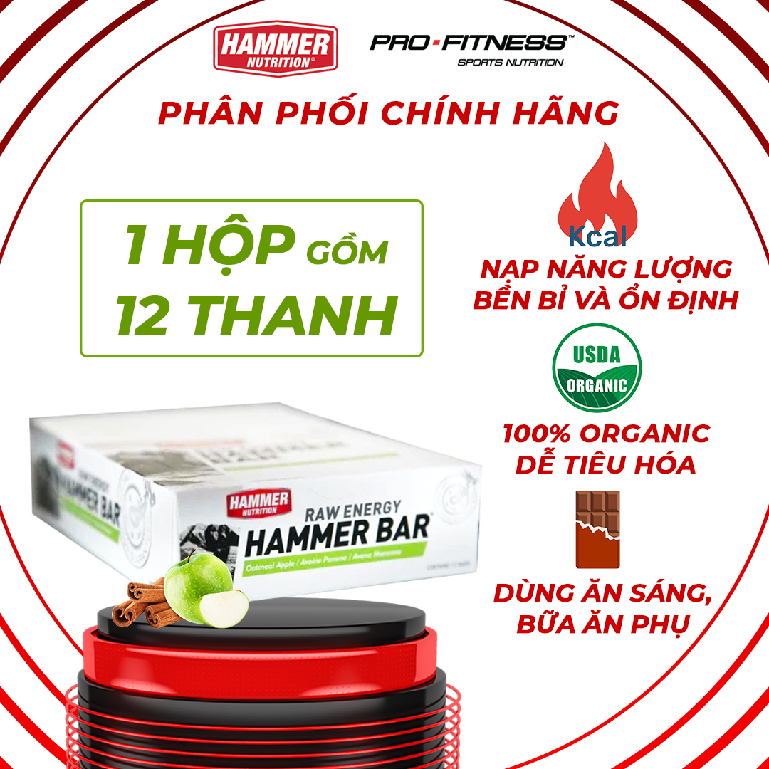 Hộp 12 thanh năng lượng Raw Energy - Bổ sung năng lượng và dinh dưỡng khi luyện tập, thi đấu