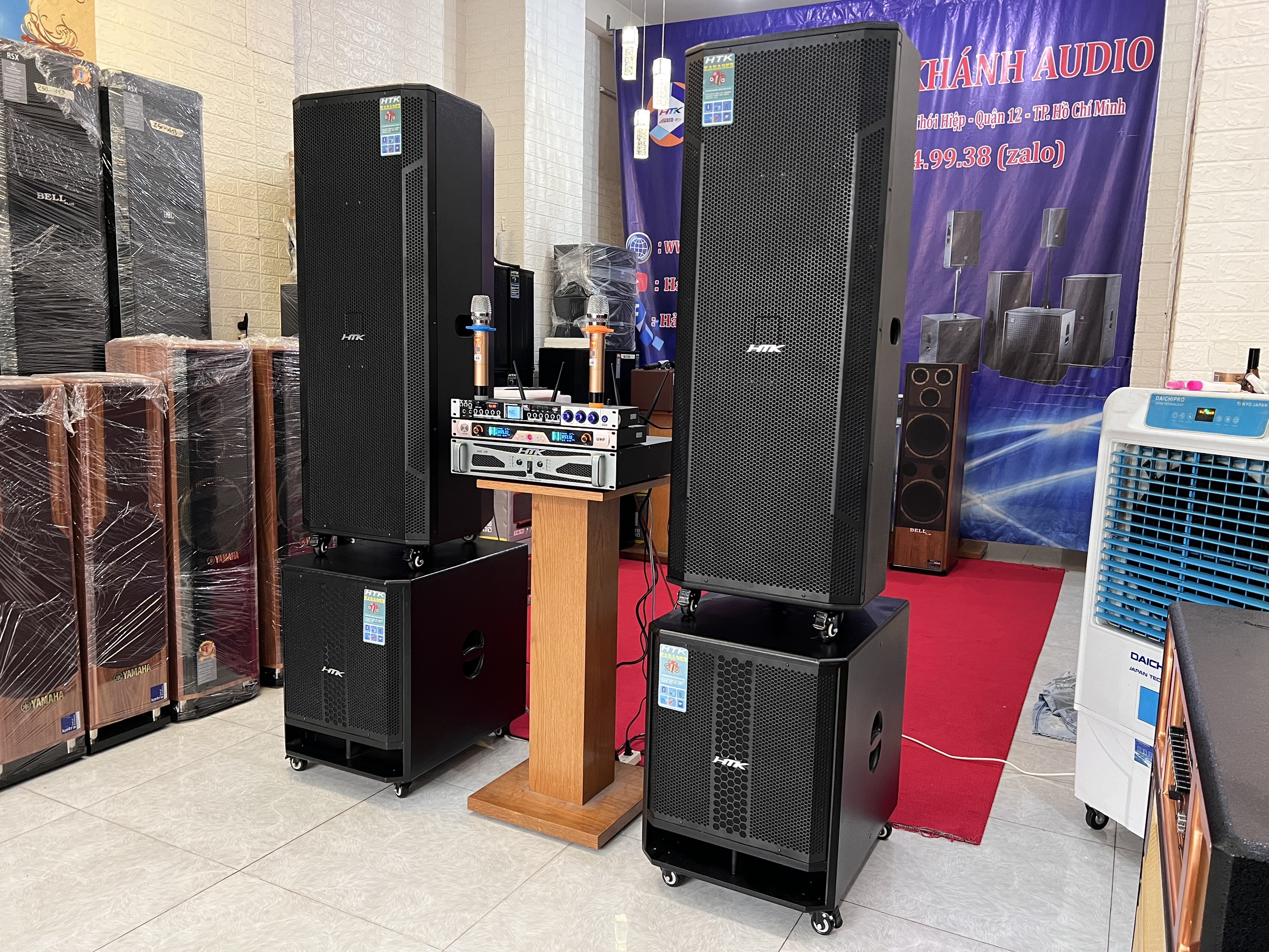 Dàn sân khâu trong nhà ngoài trời cao cấp HTK -1200 Hải Triều