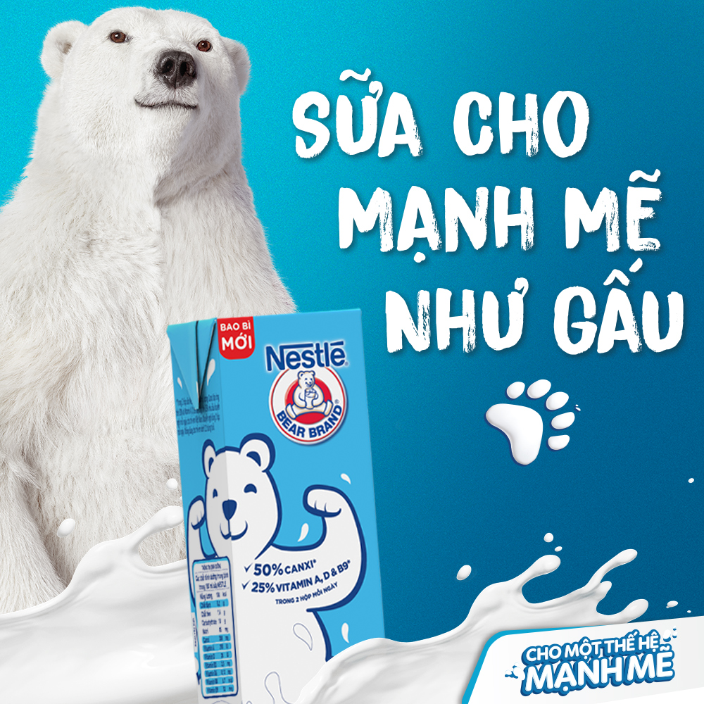 Thùng 48 Hộp Sữa Nestlé Gấu Hương Việt Quất 12(4x180ml)