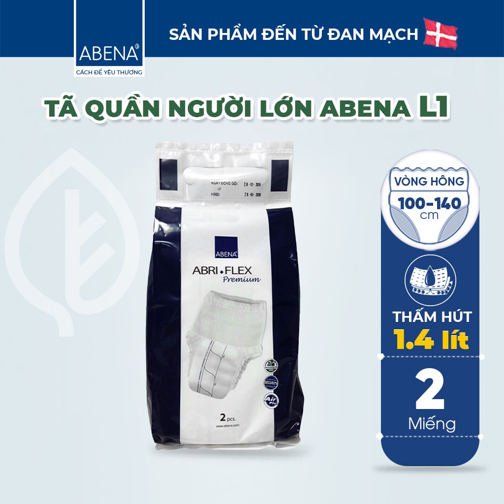 [thấm hút 1400-2400ml] Tã quần người lớn, người già, sau sinh ABENA ABRI FLEX PREMIUM nhập khẩu Đan Mạch (2 miếng)