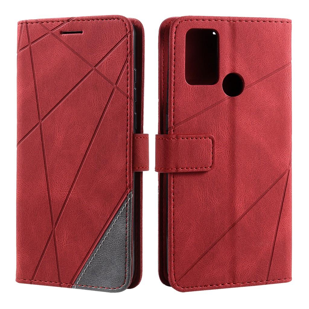Bao da điện thoại nắp lật PU mềm có ngăn đựng thẻ cho Honor 9A 9S 9C 10 Lite