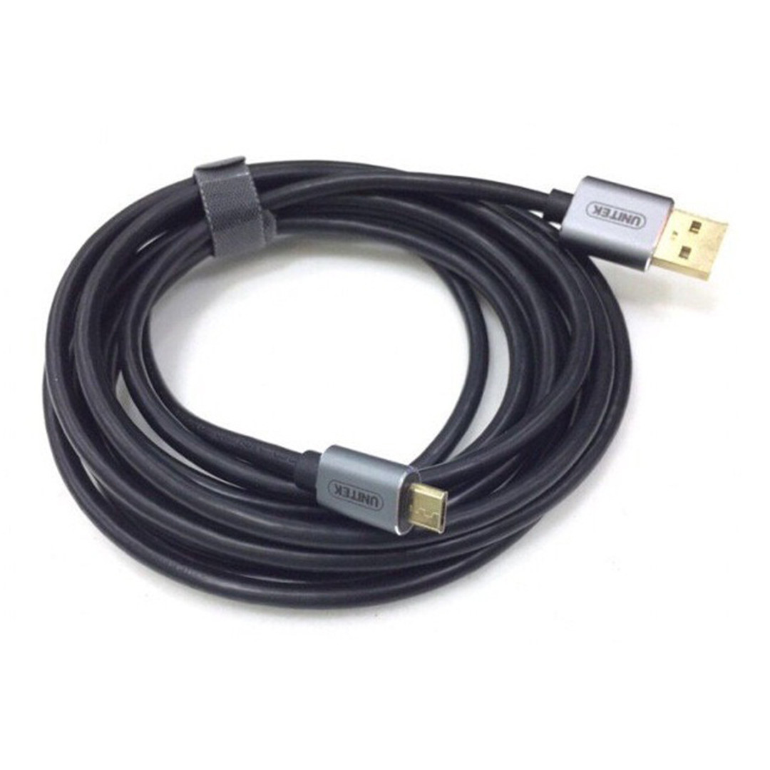 Cáp USB 2.0 To  Micro USB Unitek 3m  (Y-C 435FGY)  - HÀNG CHÍNH HÃNG