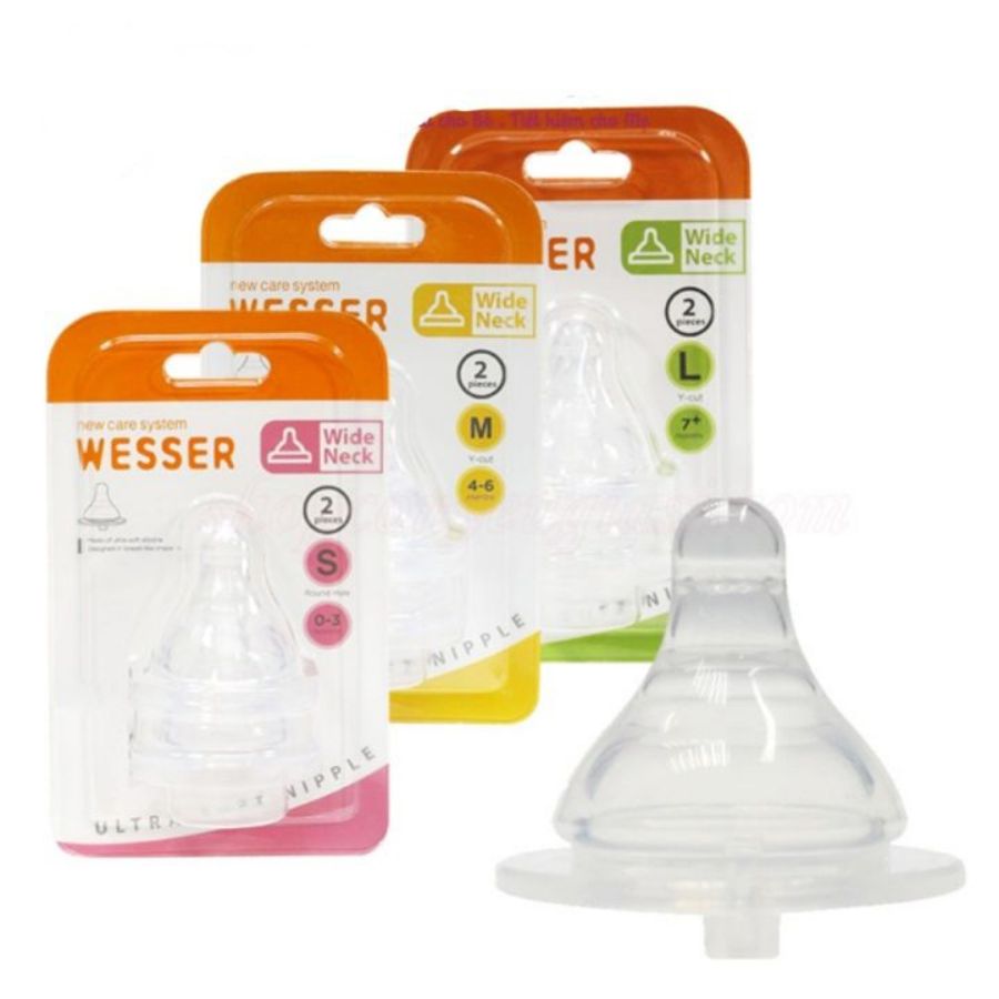 Núm ty Cổ Hẹp Wesser S/M/L/+ (2 cái/hộp)