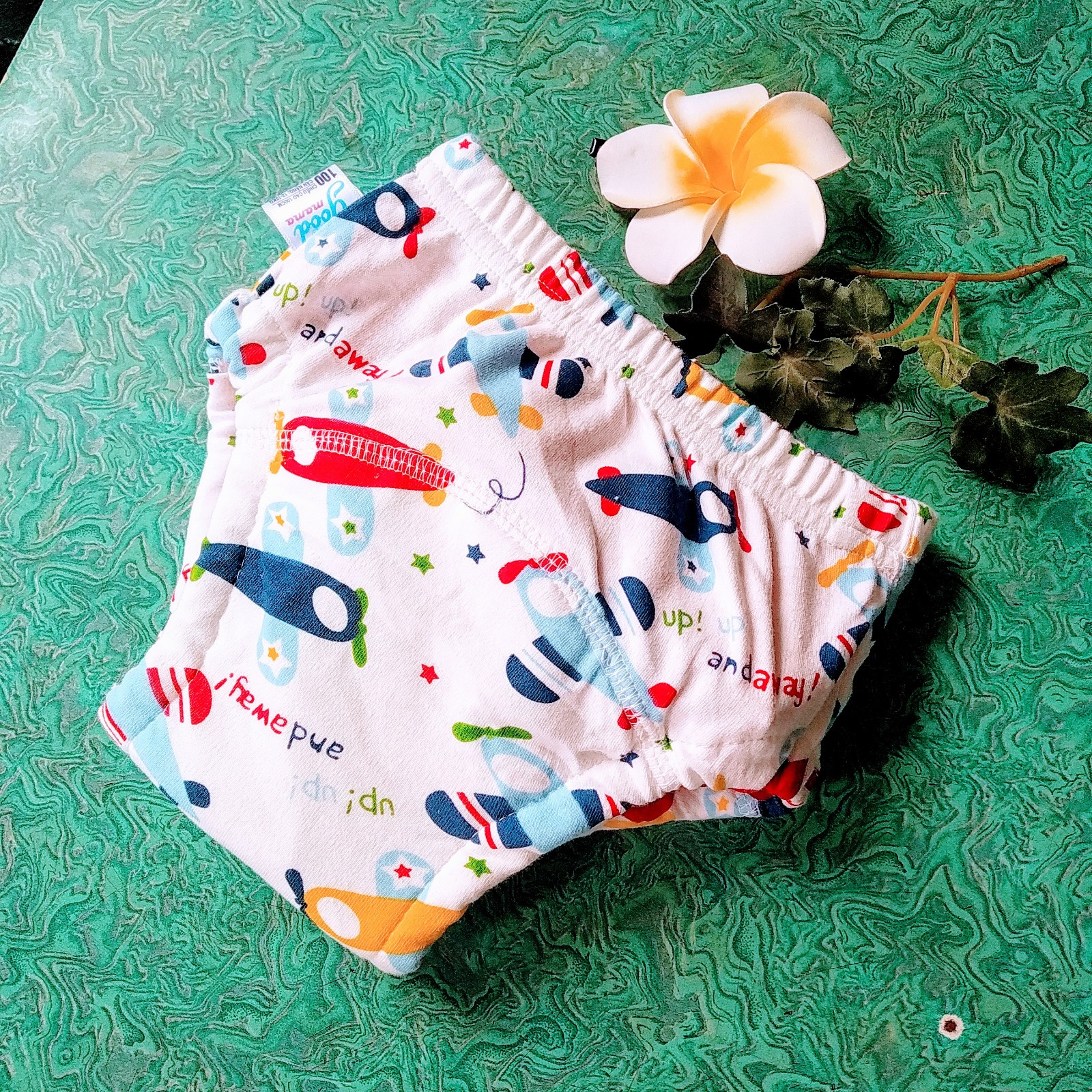 Combo 10 Quần bỏ bỉm vải cotton 6 lớp siêu thấm, thoáng mát hiệu Goodmama cho Bé trai từ 5-17 kg.