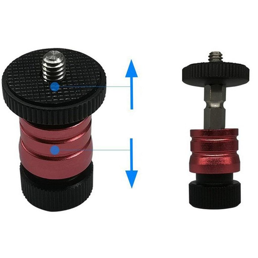 For Arca Swiss Tripod Ball Head Camera Hot Shoe Mount Quick Release Plate 1/4" Screw Hole