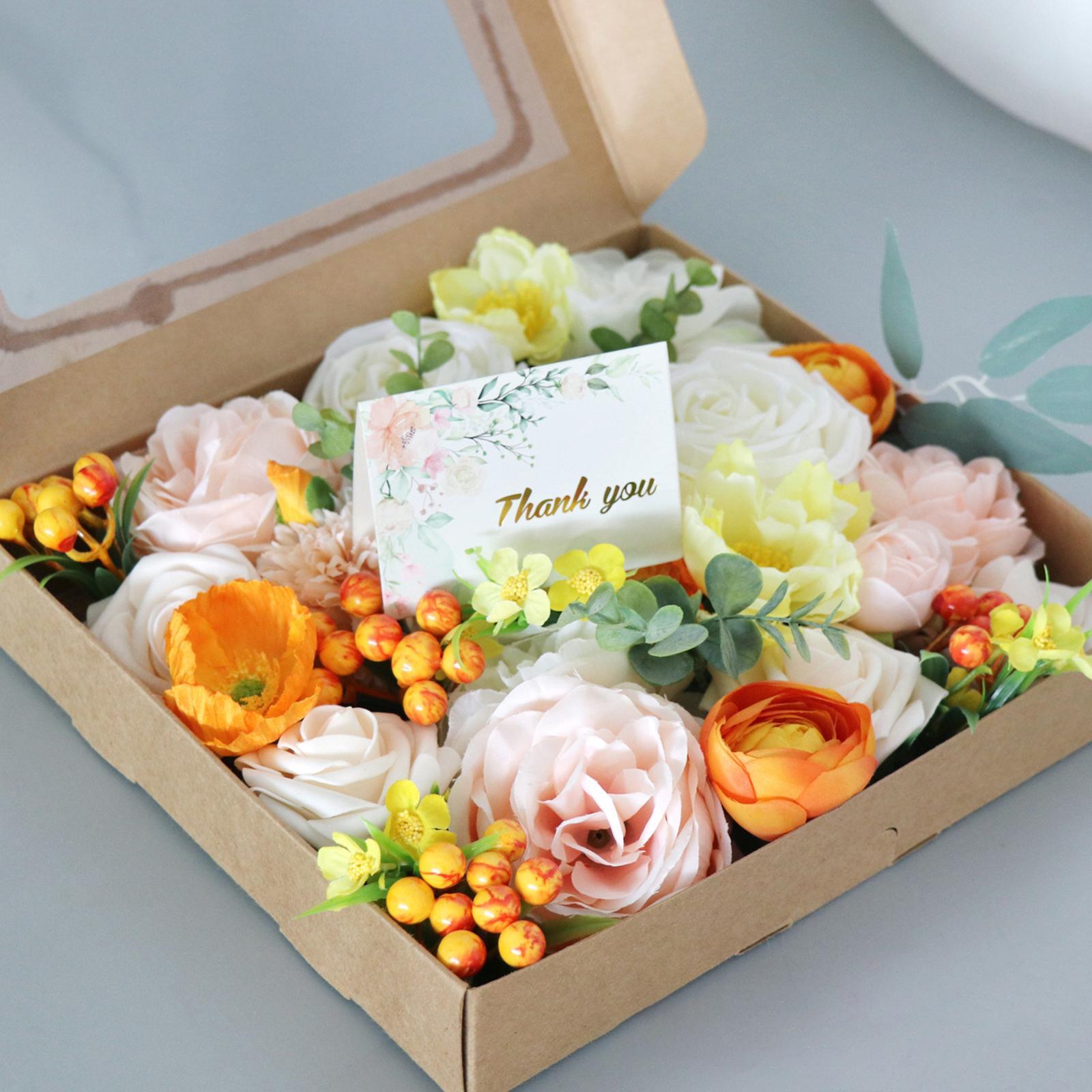 1 Box Artificial Flowers Combo DIY Crafts for Centerpieces Bouquets Party