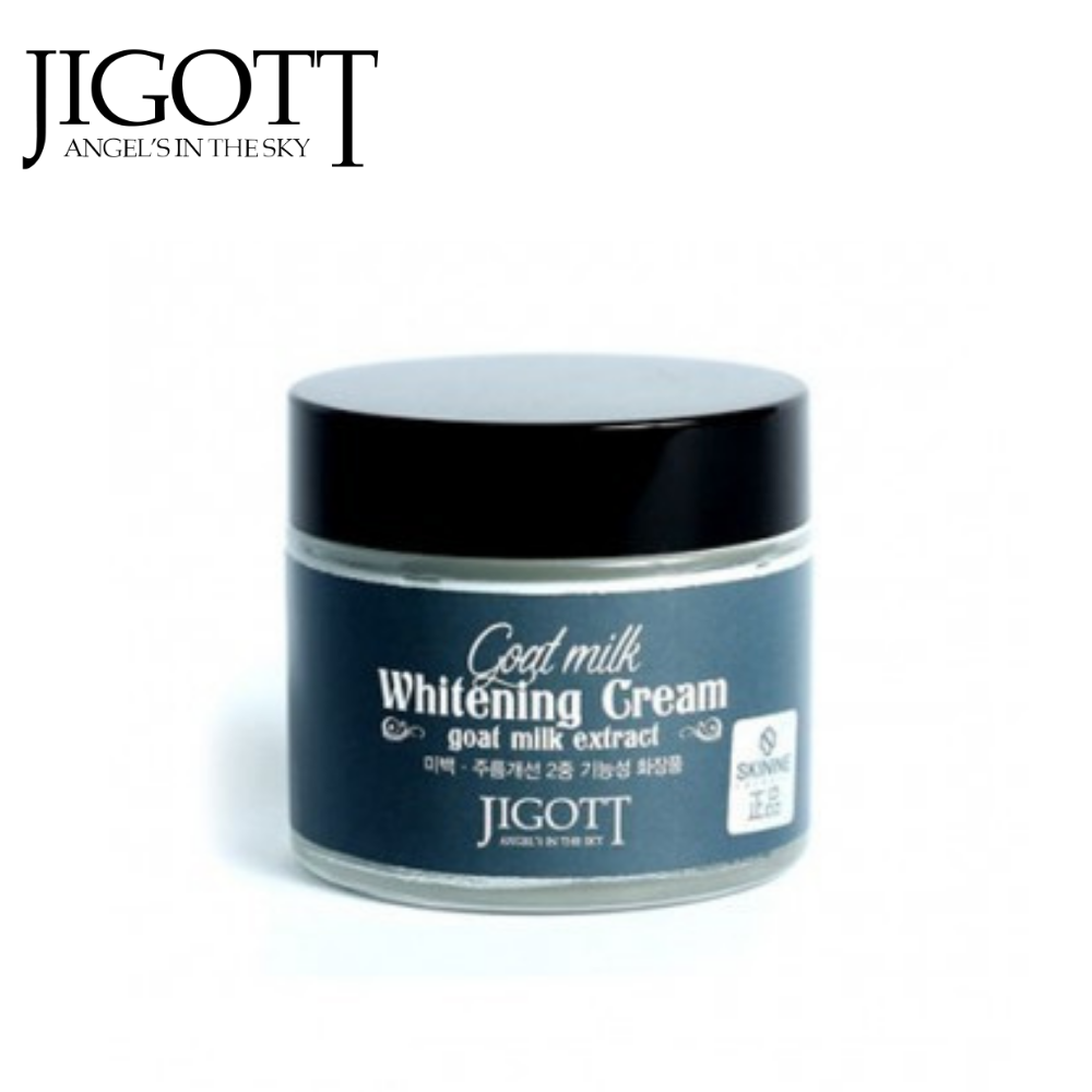 Kem dưỡng giúp trắng da từ sữa dê Jigott Milk Goat Whitening Cream 70ml/hũ