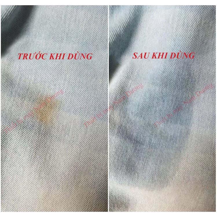 Tẩy Sét Vết Ố trên vải &gt; Chai tẩy rỉ sét trên vải quần áo