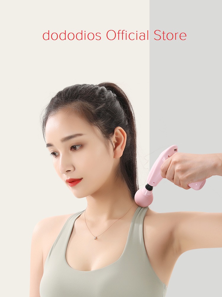 Súng massage cầm tay cao cấp dododios mát xa gun bộ máy giãn cơ đấm lưng matxa đau cổ vai gáy mini - Hàng chính hãng