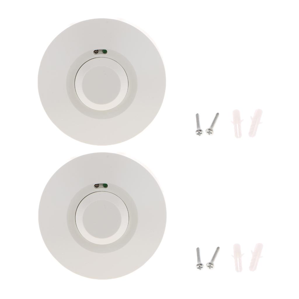2 Cảm Biến Radar Vi Sóng Ánh Sáng Chuyển Đổi Cơ Thể Chuyển Động Switch-DC12-24V