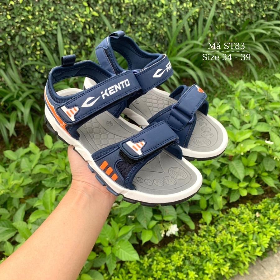 Sandal bé trai Kento quai ngang thể thao năng động và cá tính cho trẻ em học sinh nam 7 - 12 tuổi đi học đi biển ST83