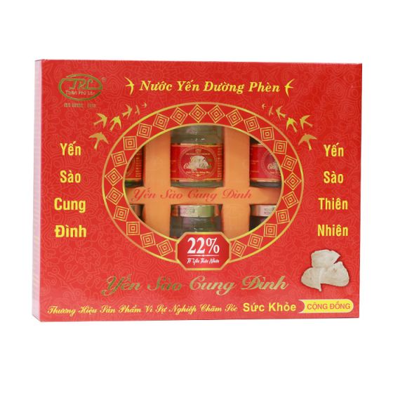 Yến Sào Đường Phèn Cung Đình 22% (6 lọ/ Hộp)