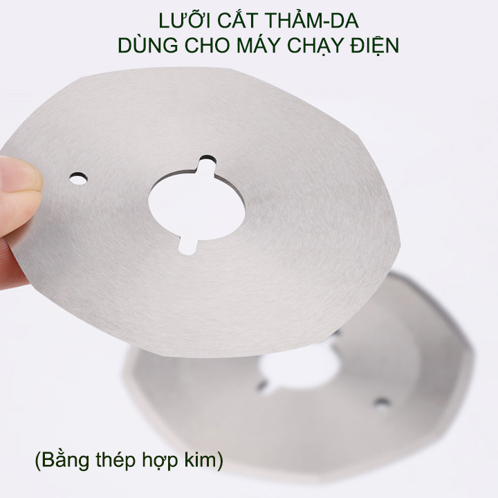 01 Lưỡi cắt thảm, da dùng thay thế cho máy cắt chạy điện, bằng thép hợp kim