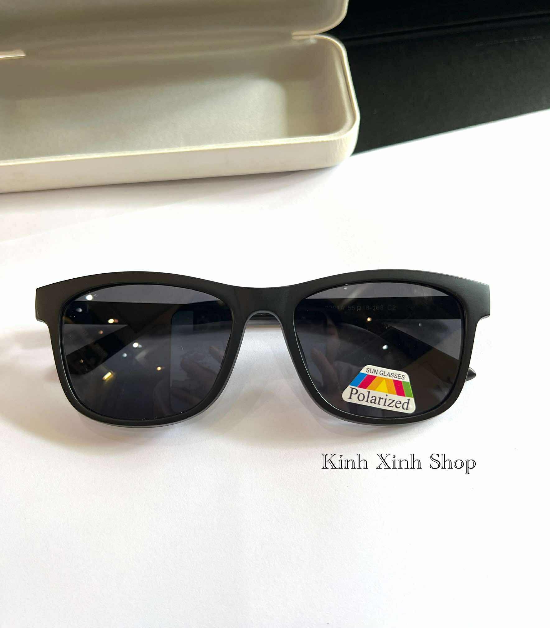 Kính Râm Cận, Gọng Kính Cận, Kính Mắt Thời Trang Clip On 2in1 Dáng Vuông Form To Gọng Nhựa Ultem