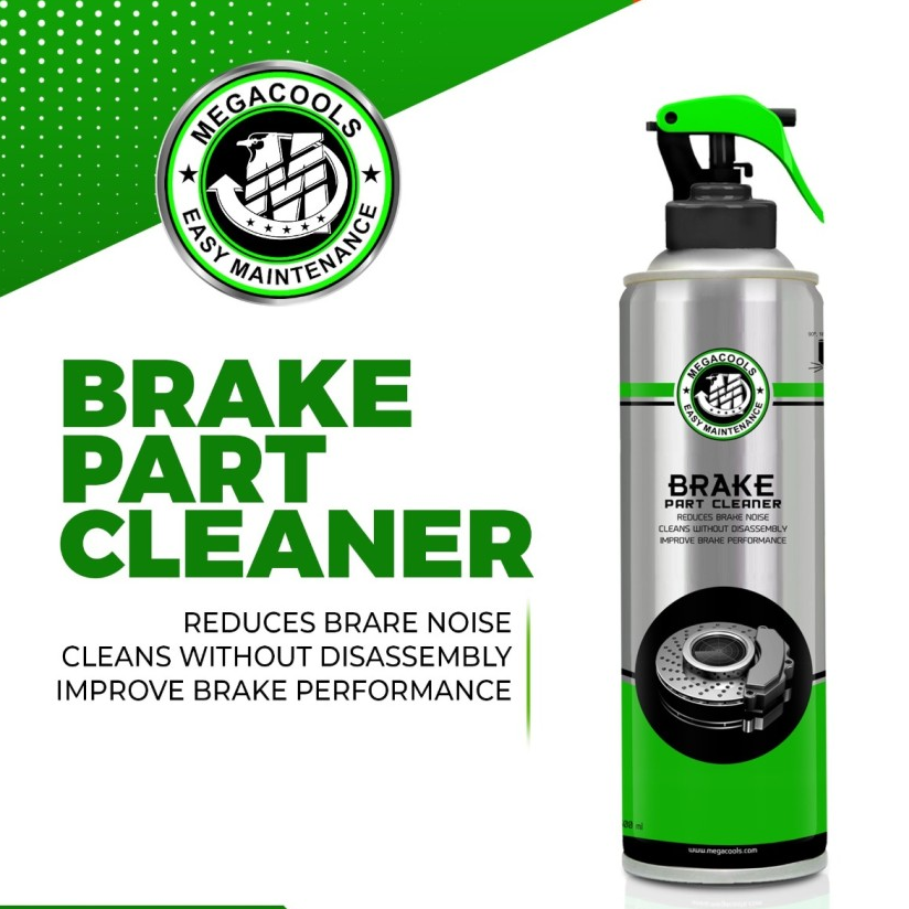 Vệ sinh sạch thắng đĩa MEGACOOLS BRAKE PART CLEANER 500ML - làm sạch bụi bẩn, chống kêu rít phanh đĩa