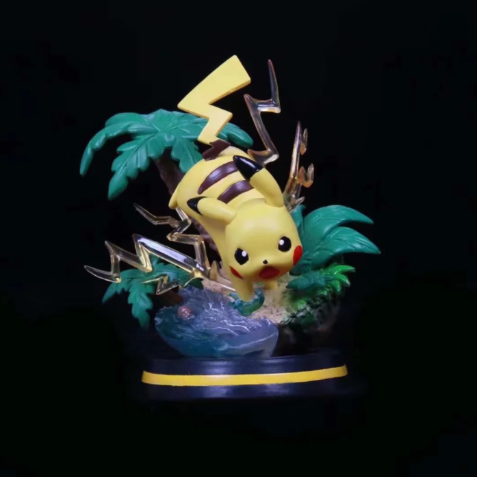 Mô hình Pokemon Pikachiu hiệu ứng rừng cây 14cm