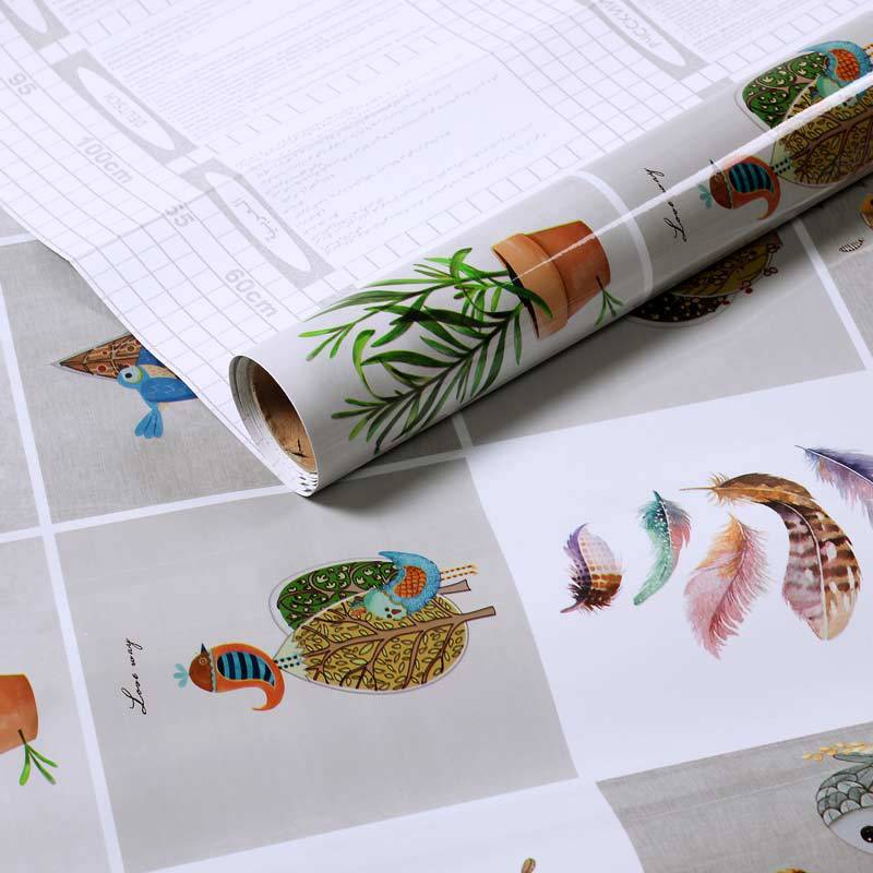 Cuộn 3 Mét Decal Giấy Dán Bếp Tráng Nhôm Cách Nhiệt Trang Nhã