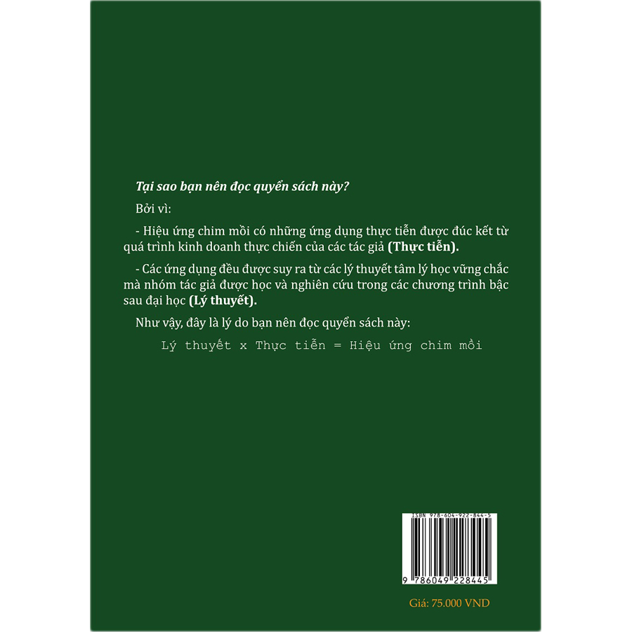 Sách Hiệu Ứng Chim Mồi - Tập 1 (Tái Bản)
