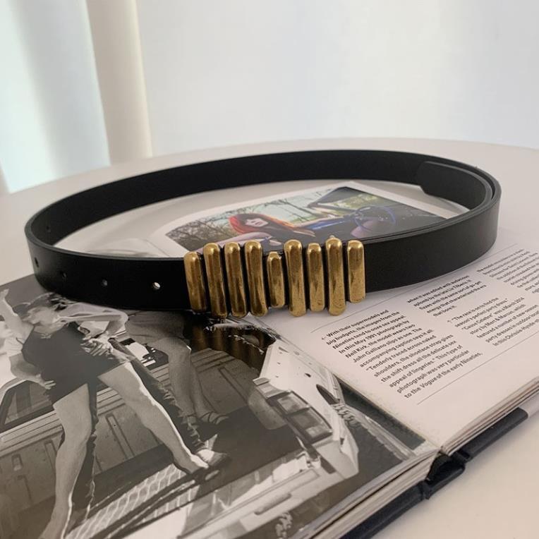 Thắt lưng bản nhỏ khóa kim loại cá tính TTL100