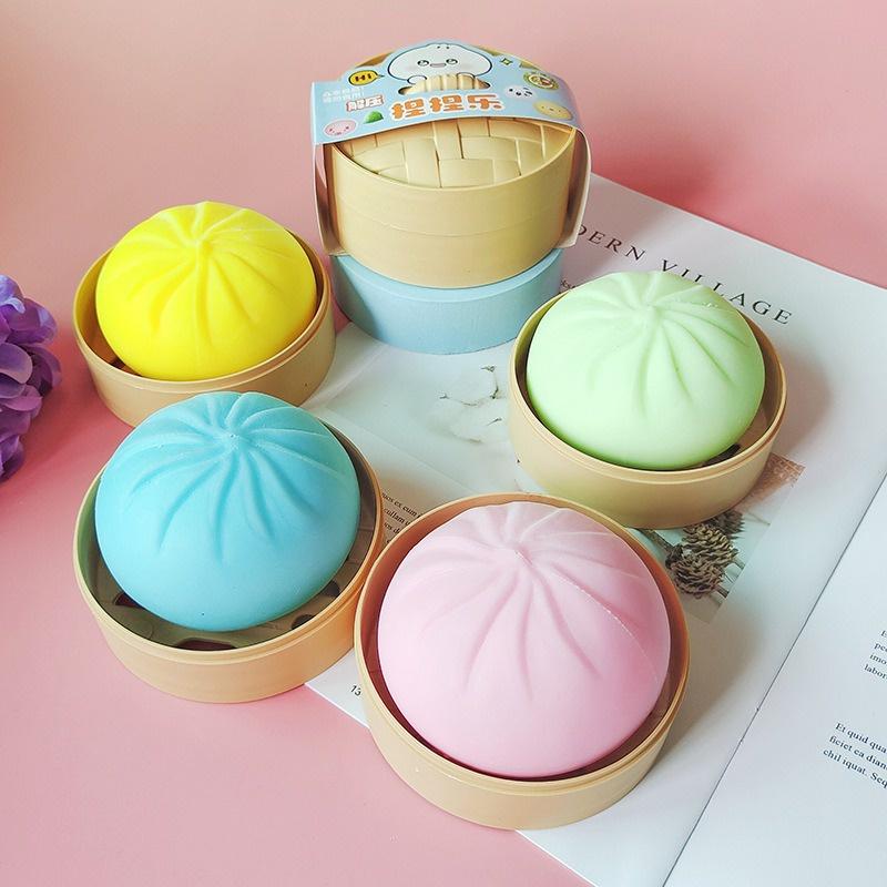 Đồ chơi Squishy Mochi dễ thương,mềm bánh bao chân thực mềm mịn giảm stress co dãn đàn hồi ngộ nghĩnh giải tỏa căng thẳng