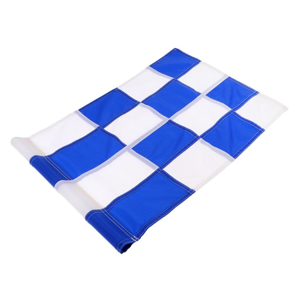 Set Of 2pcs Golf Putting Green Flag Solid Practice Flags With Tube