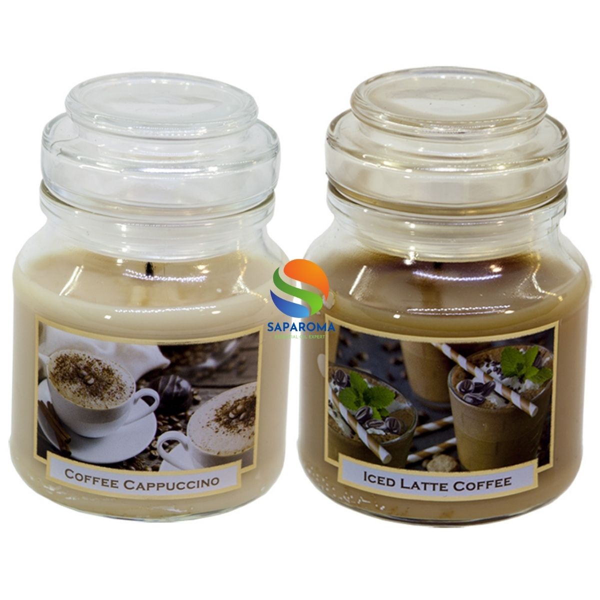 Combo 2 Hũ nến thơm Bartek Coffee and Spices 130g QT06647- cà phê capuchino, trang trí, thơm phòng, thư giãn, Hỗ trợ khử mùi