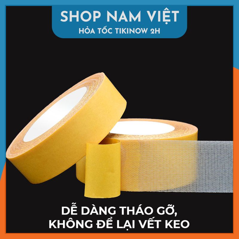 Keo 2 Mặt Sợi Thủy Tinh Cường Lực Dán Thảm Trải Sàn, Keo Chống Nước, Không Để Vết Keo