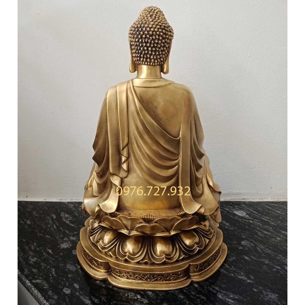 Tượng phật adida bằng đồng vàng cao 42cm, tuong adida
