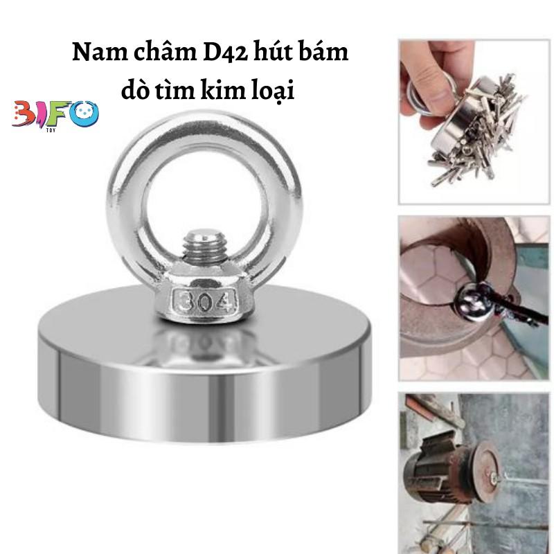 Nam châm cứu hộ khuyên tròn đa năng D42mm cực mạnh