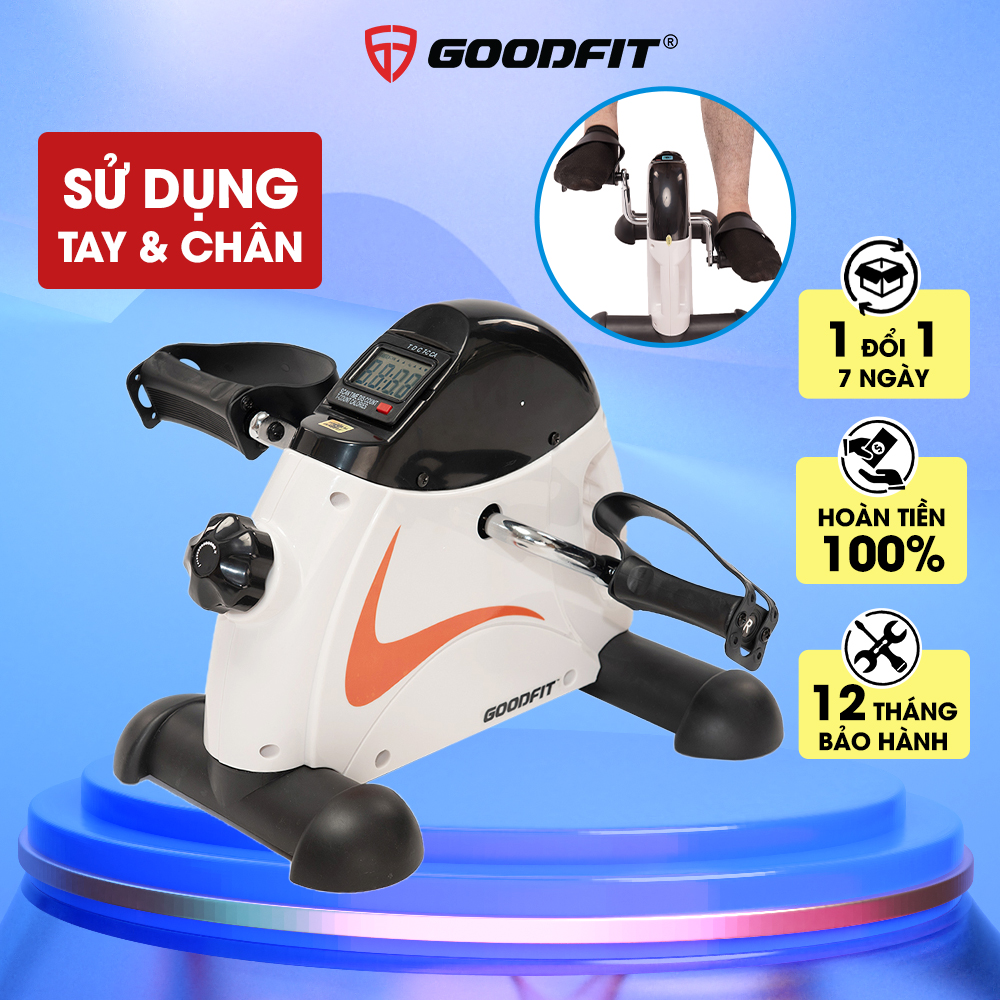 Xe đạp thể thao, máy đạp xe, xe đạp tập thể dục tại nhà GoodFit tùy chỉnh độ nặng, đồng hồ điện tử đo lường vòng đạp GF001PA