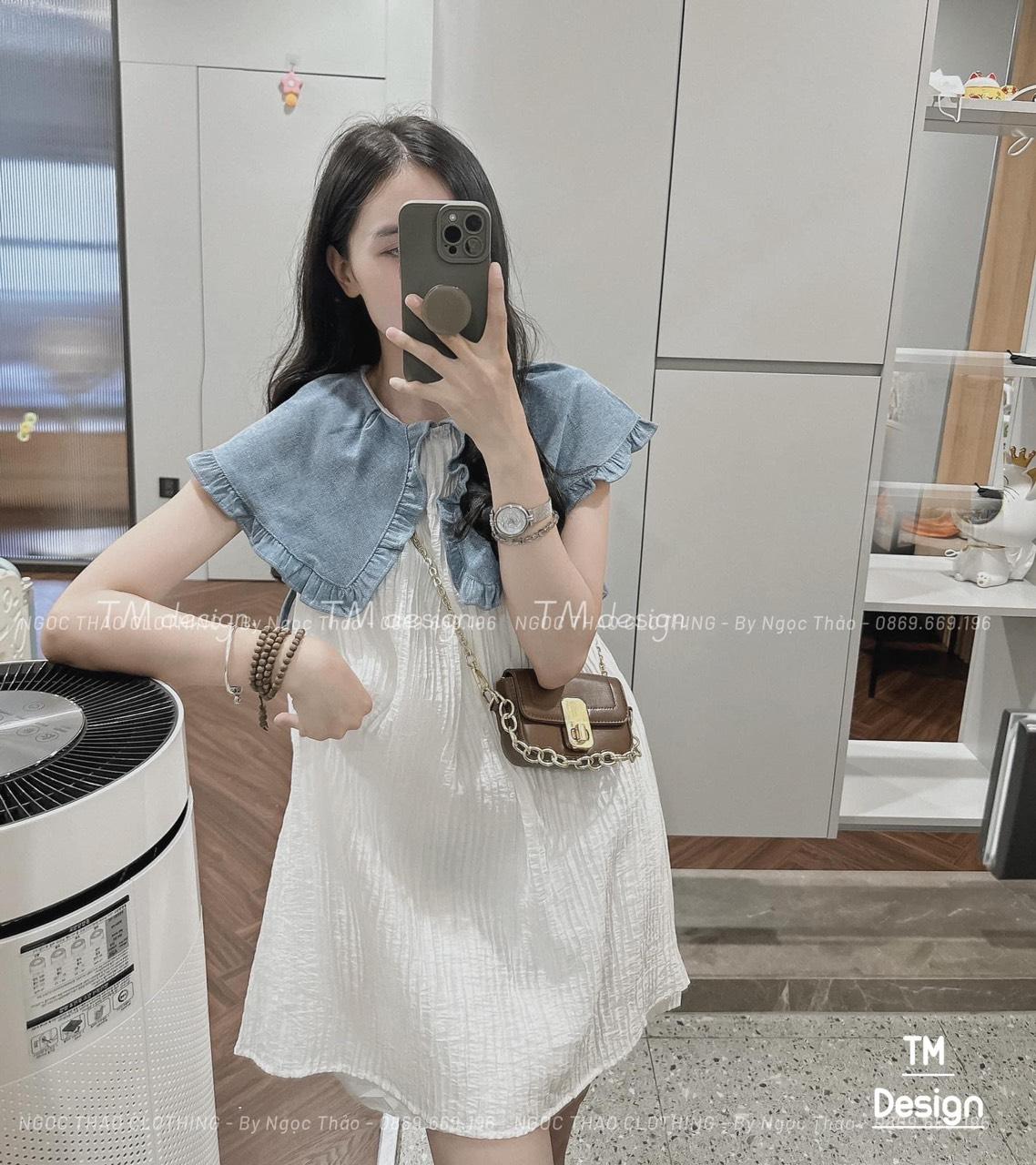 VÁY ĐI CHƠI, VÁY BABYDOLL CỔ BÈO LOANG DẬP LY CỰC HOT