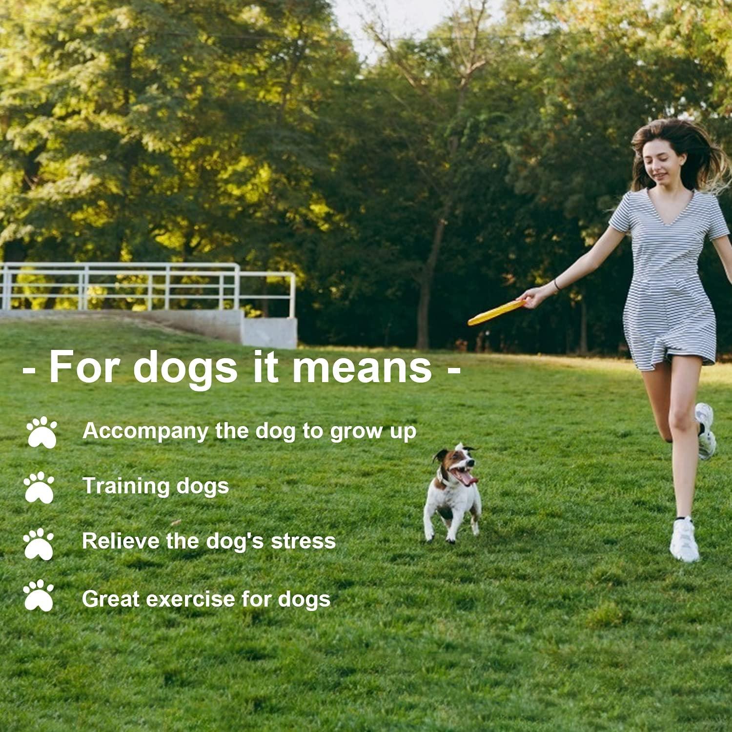 6 chiếc Frisbees cho chó, Frisbee đồ chơi cho chó, Đĩa ném cao su bền 18cm, để huấn luyện trên cạn và dưới nước, huấn luyện chó, ném, bắt và chơi