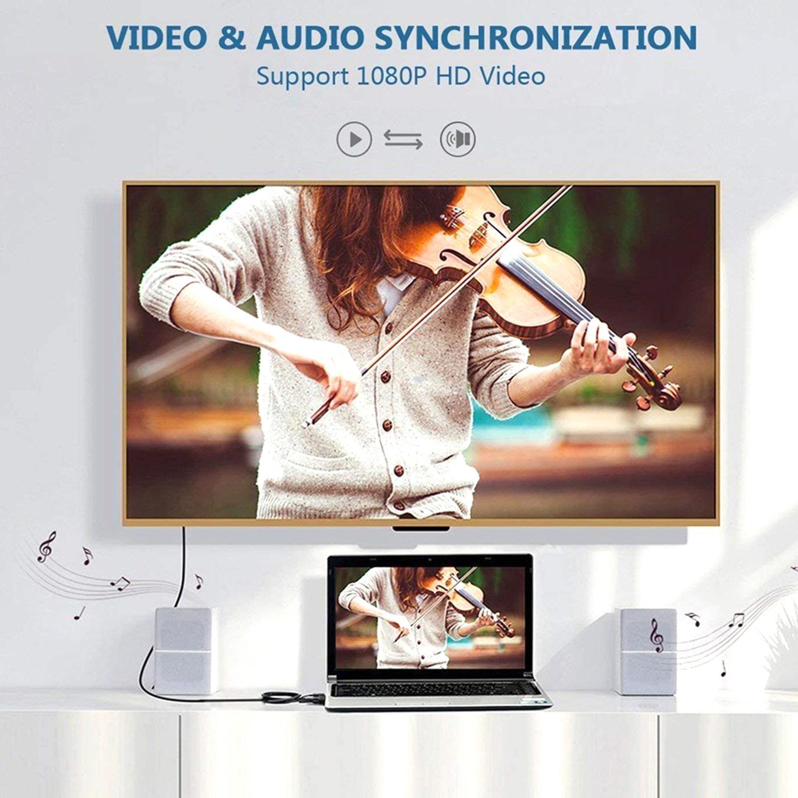 HDMI to VGA Adapter, HD Female to Male 1920 x 1080P for PC Laptop Projector for Xbox for Chromebook