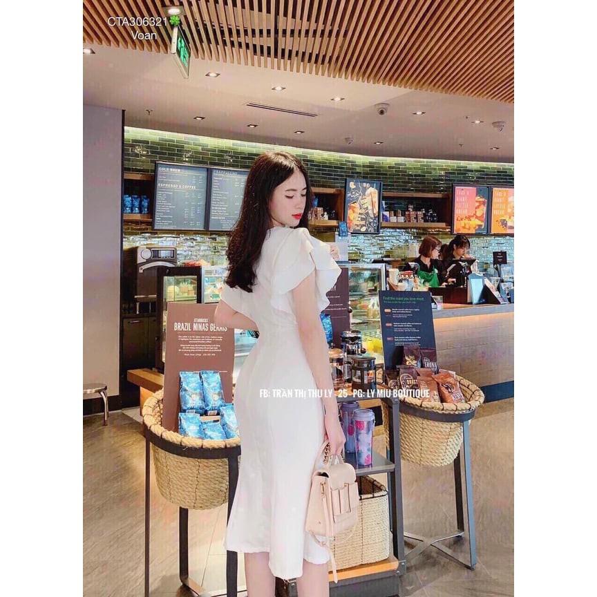 Đầm Dáng Suông Kết Cườm Phối Bèo Siêu Xinh, Đi Chơi Đi Dạo Chất Co Dãn Thoáng Mát