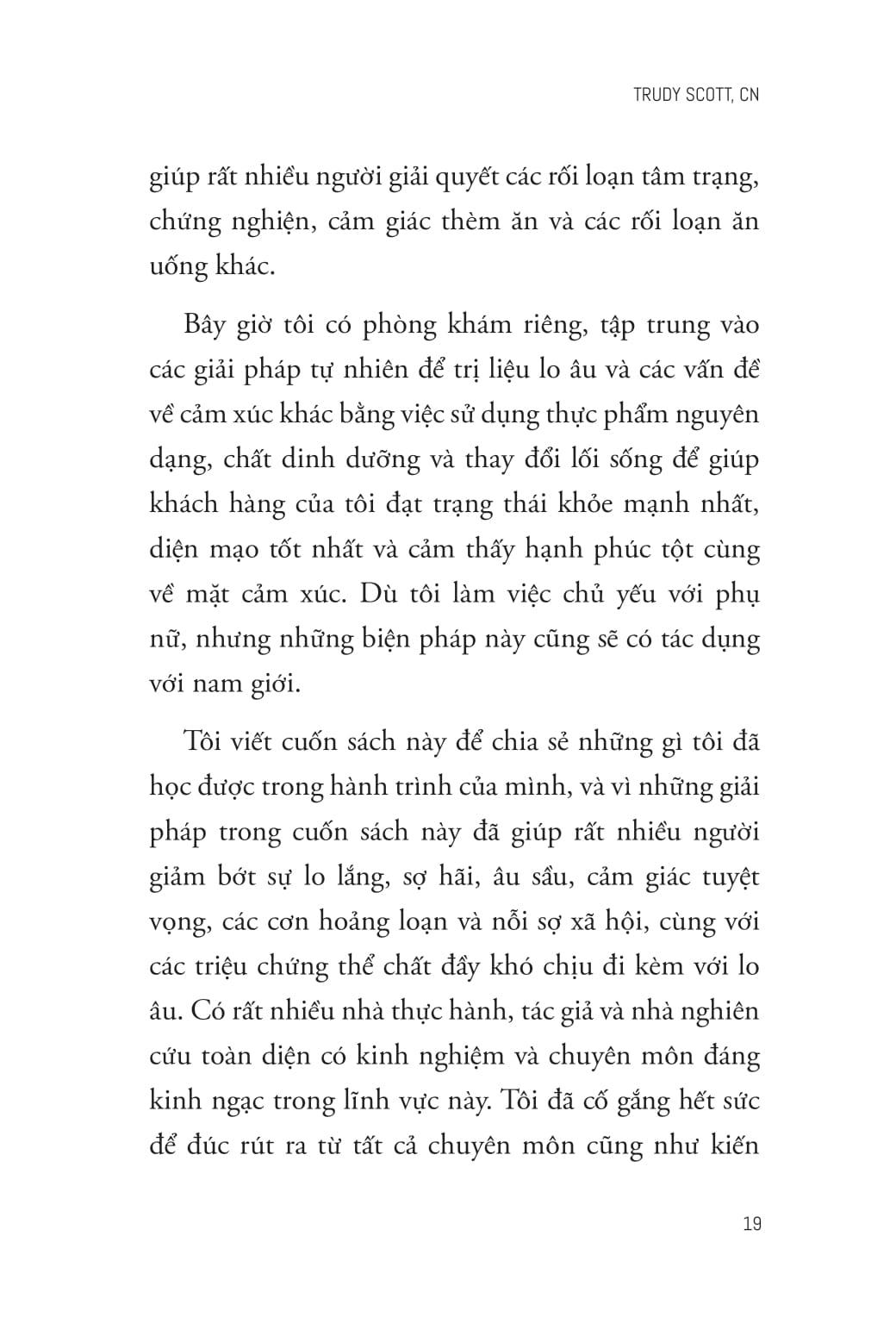 Sách - Dinh Dưỡng Cho Người Lo Âu