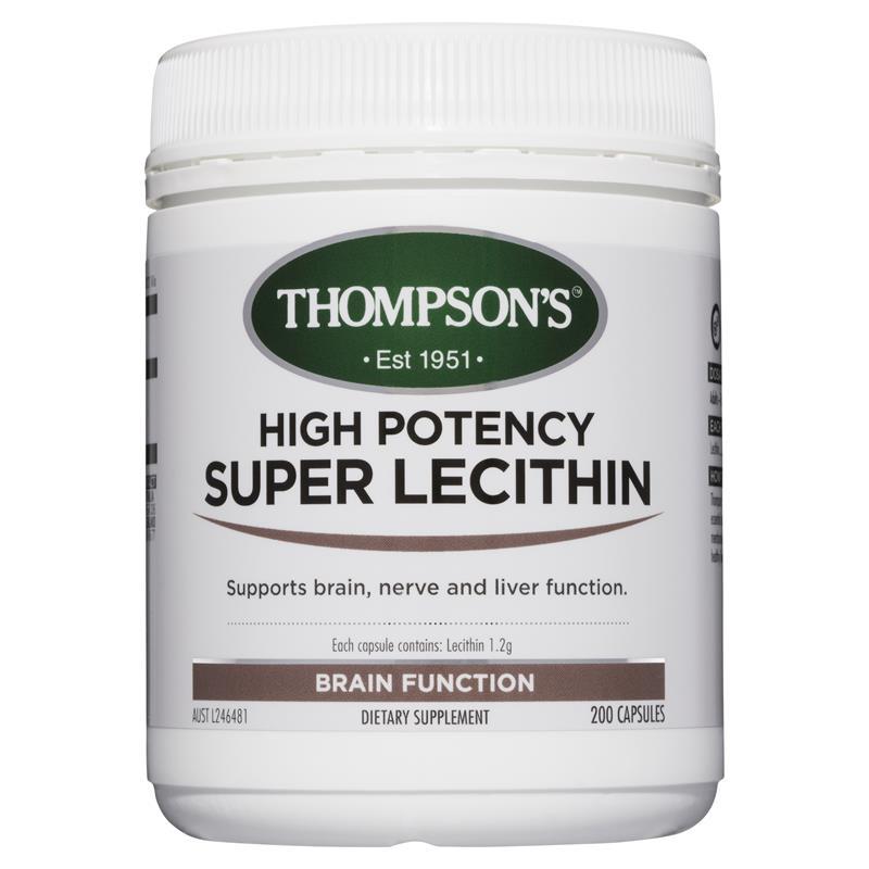 Thompson's High Potency Super Lecithin 200 Capsules