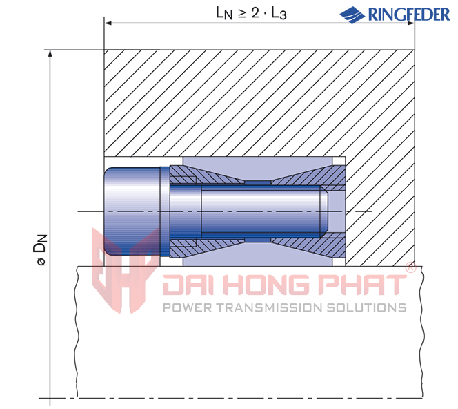 Thiết bị khóa trục côn (khớp khóa) RfN 7012 đủ size - Hàng chính hãng, SẴN KHO