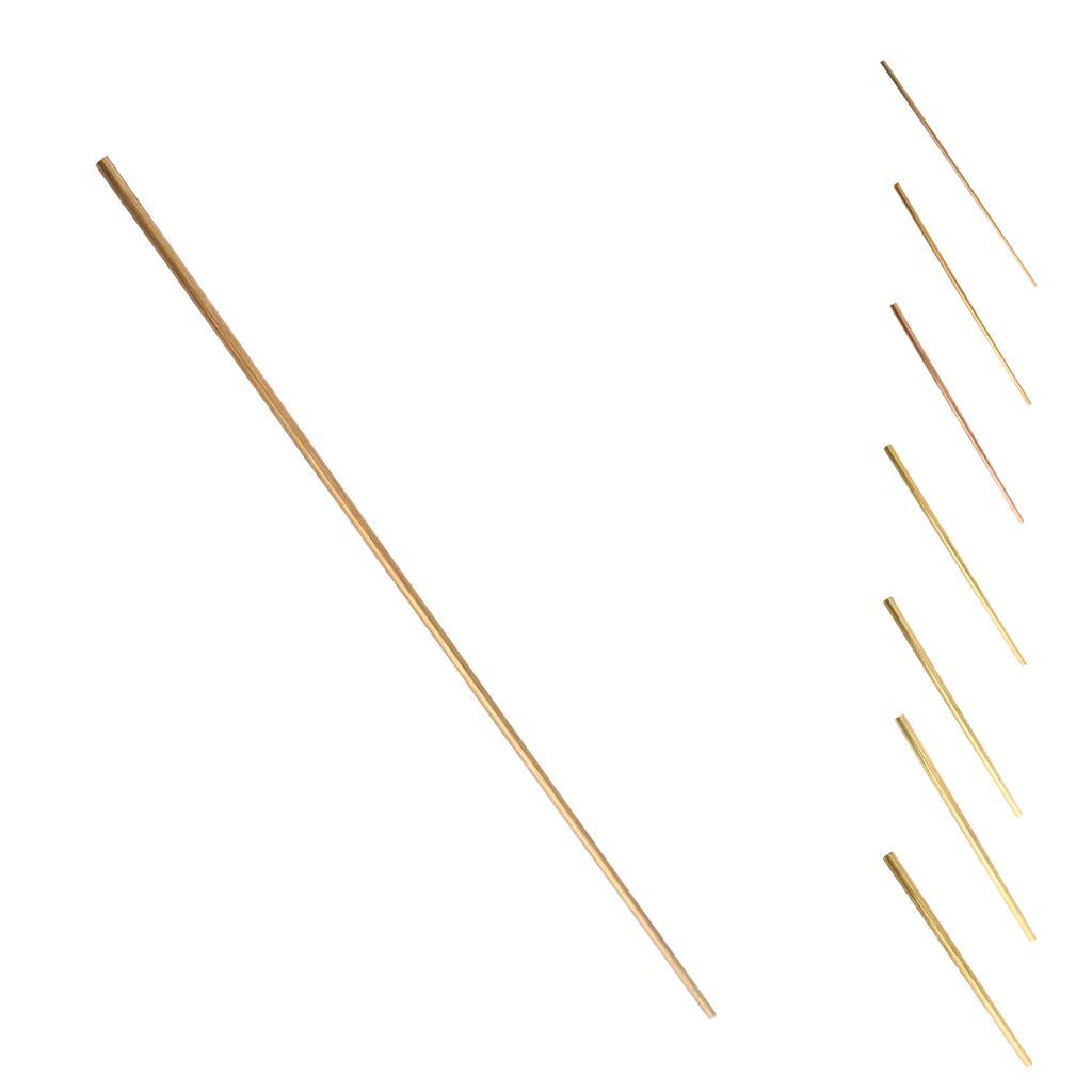 2x Brass Tube Pipe Tubing Round Bar Rod Long 50cm Wall 1mm Tube Pipe Set 6mm