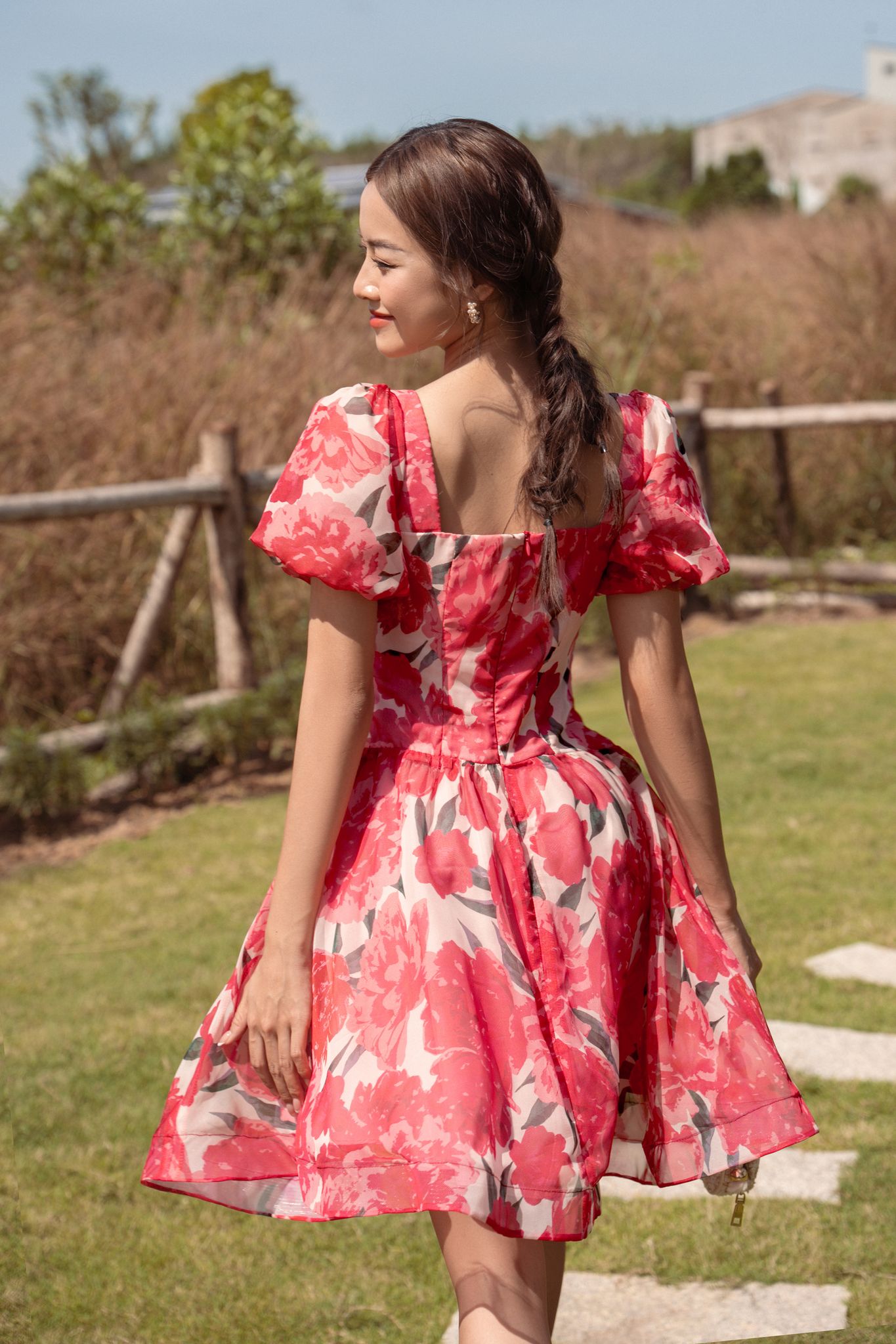 OLV - Đầm Berry Blooming Dress