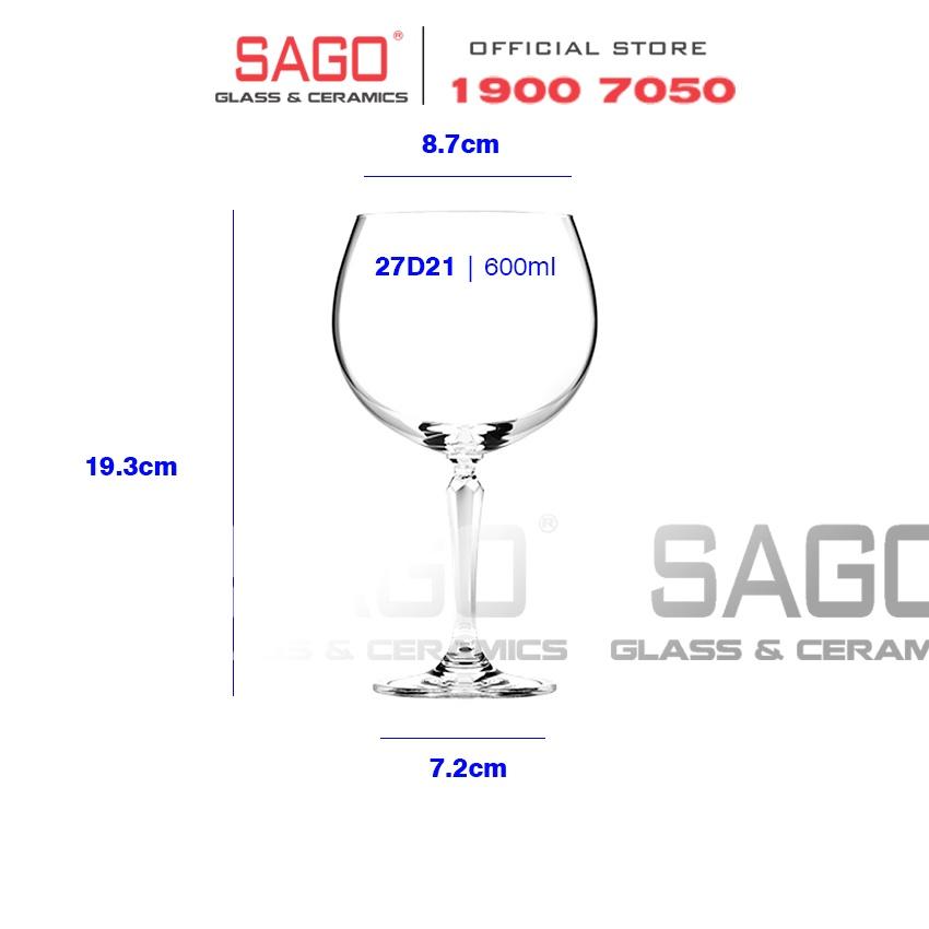 Ly Thủy Tinh Connexion Gin Cocktail 600ml | Nhập Khẩu Thái Lan