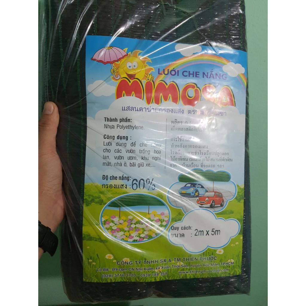 Lưới Che Nắng Mimosa Thái Lan 2X5M -60% (không viền biên, không đóng khoen)