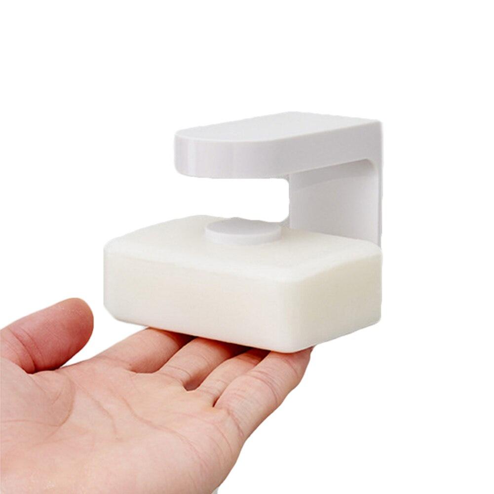 AA 1 PC Portable New Magnetic Soap Holder Dispenser Kitchen Bathroom Shower Wall Mounted Sticking Soap Dishes Bathroom Gadgets