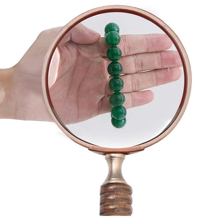 Kính Lúp Đọc Sách Độ Phóng Đại 10X Tay Cầm Gỗ