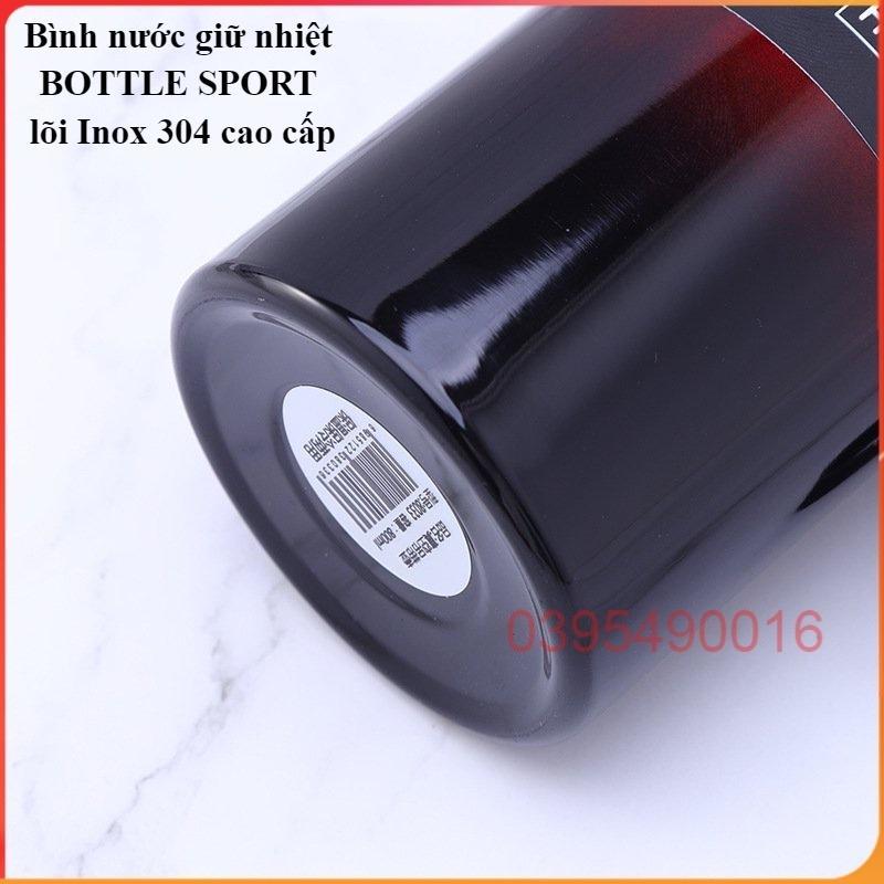 Bình nước giữ nhiệt BOTTLE SPORT lõi Inox 304 cao cấp dung tích 800ml giữ đá 12 tiếng